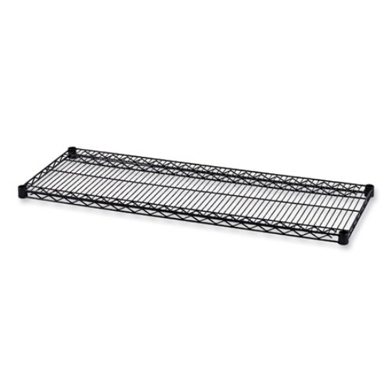 Picture of Industrial Wire Shelving Extra Wire Shelves, 48w X 18d, Black, 2 Shelves/carton
