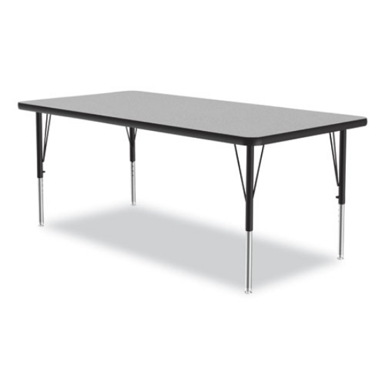 Picture of Height-Adjustable Activity Tables, Rectangular, 60w x 30d x 19h, Gray Granite, 4/Pallet, Ships in 4-6 Business Days