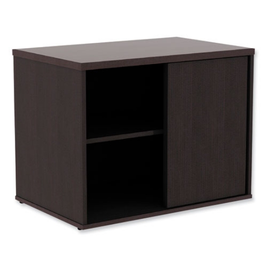 Picture of Alera Open Office Low Storage Cab Cred, 29.5w x 19.13d x 22.78h, Espresso