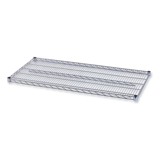 Picture of Industrial Wire Shelving Extra Wire Shelves, 48w X 24d, Silver, 2 Shelves/carton