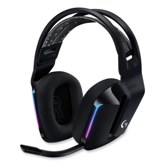 Picture of g733 lightspeed wireless gaming binaural over the head headset, black