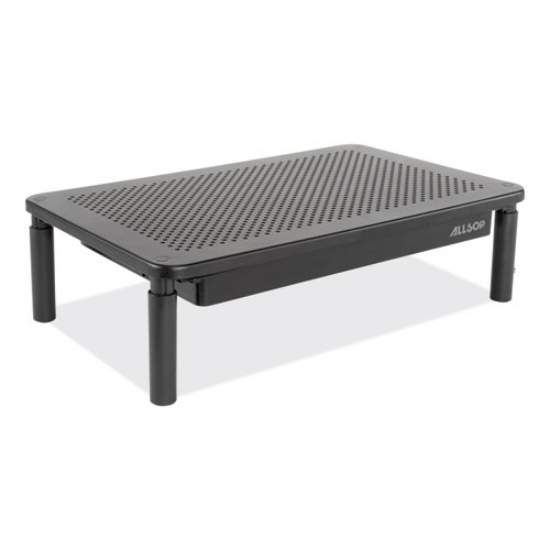 Picture of Metal Art Tri Level Stand, For 27" Monitors, 14.5" X 9.25" X 4.13" To 5.75", Black, Supports 30 Lb