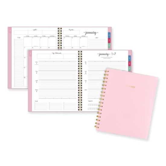 Picture of Harmony Weekly/Monthly Poly Planner, 8.81 x 7.88, Pink Cover, 13-Month (Jan to Jan): 2024 to 2025