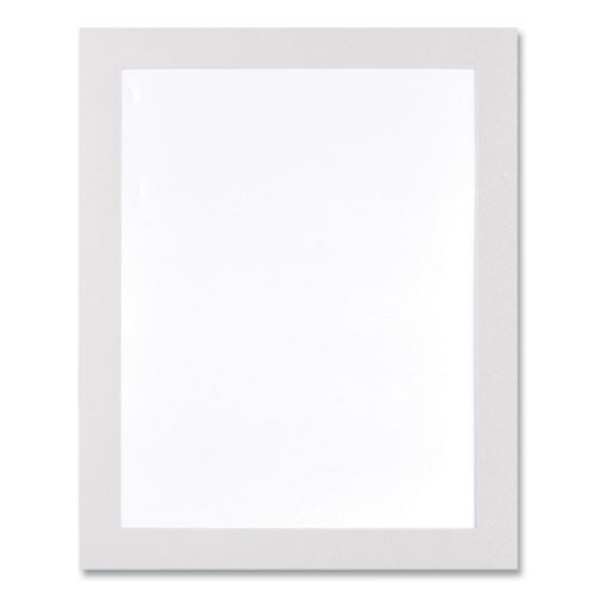 Picture of Self Adhesive Sign Holders, 8.5 x 11 Insert, Clear with White Border, 2/Pack
