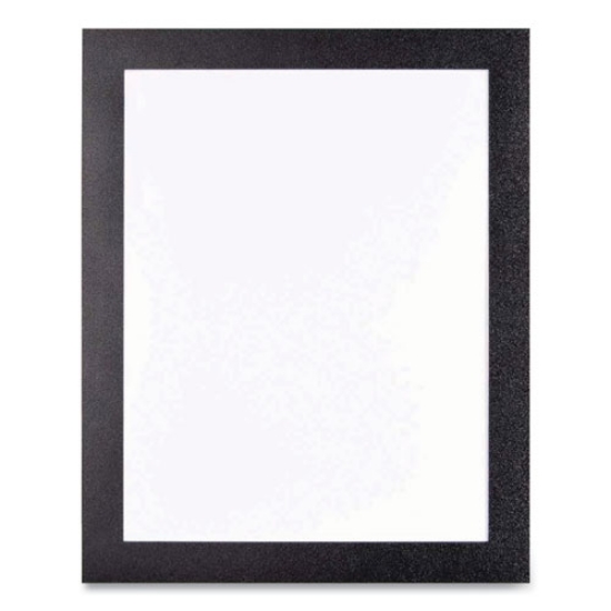 Picture of Self Adhesive Sign Holders, 8.5 x 11 Insert, Clear with Black Border, 2/Pack