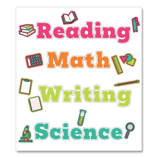 Picture of Wall Signs, Core Subjects, Multicolor, 37 Pieces