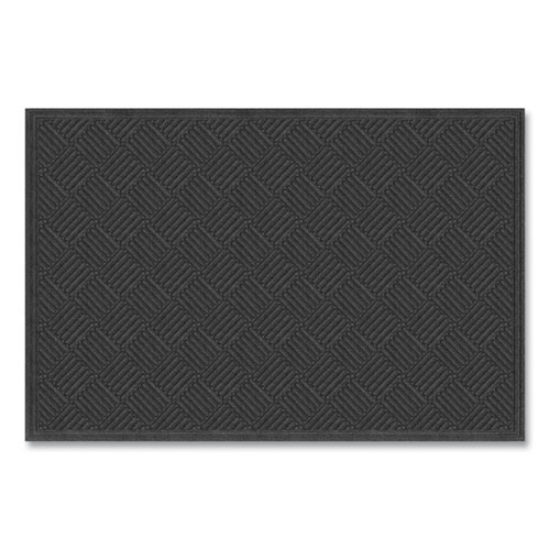 Picture of Ecomat Crosshatch Entry Mat, 48 x 27, Charcoal