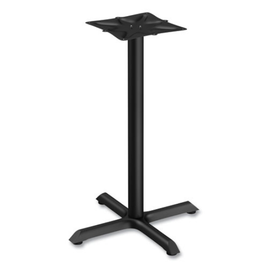 Picture of alera hospitality series single-column bases, 27.5" diameter x 40.38"h, 300 lb cap, steel, black