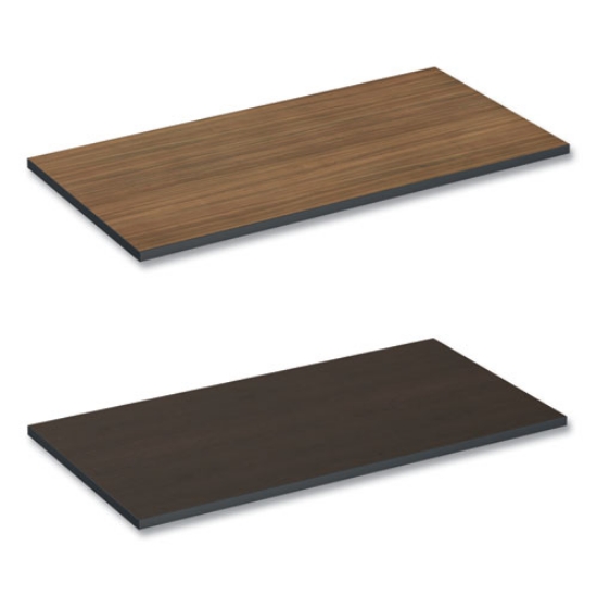 Picture of Reversible Laminate Table Top, Rectangular, 47.63w X 23.63d, Espresso/walnut