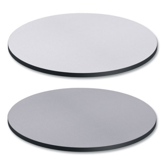 Picture of reversible laminate table top, round, 35.5" diameter, white/gray