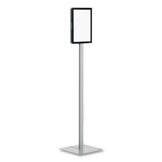 Picture of Info Stand Basic Floor Stand, 51.57" Tall, Black Stand, 8.5 x 11 Face