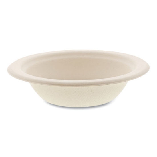 Picture of Bagasse PFAS-Free Dinnerware, Round Bowl, 12 oz, Tan, 1,000/Carton