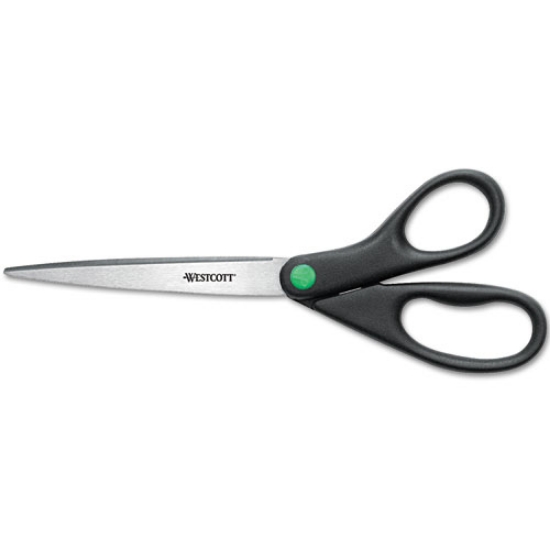 Picture of Kleenearth Scissors, 9" Long, 3.75" Cut Length, Black Straight Handle