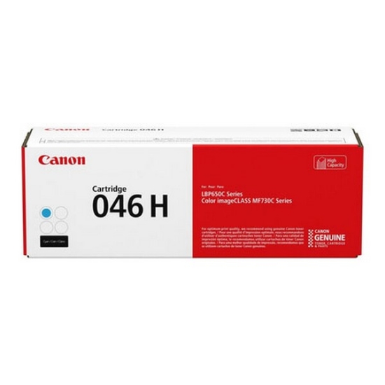 Picture of Canon 1253C001AA (Canon 046HM) High Yield Cyan Toner Cartridge (5000 Yield)