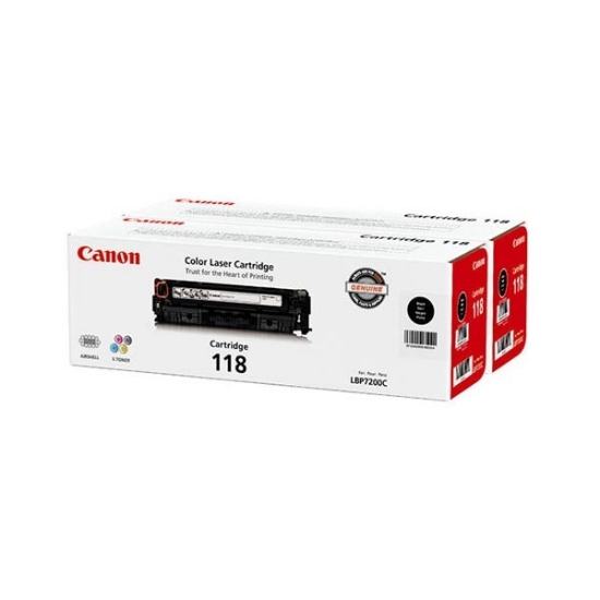 Picture of Canon 2662B004AA (Canon 118BKVP, CRG-118BKVP) Black Toners (2 pack)