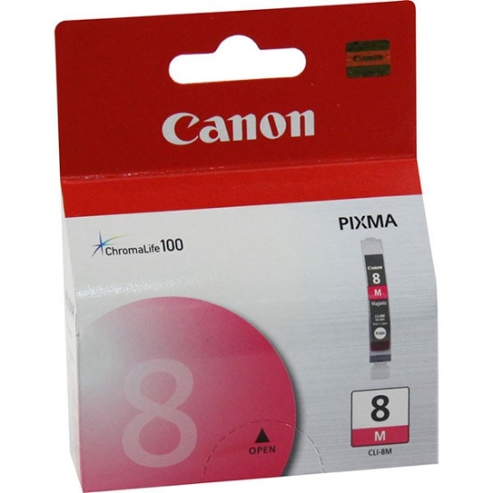 Picture of Canon 0622B002 (CLI-8M, Canon 8) Magenta Inkjet Cartridge (280 ml)