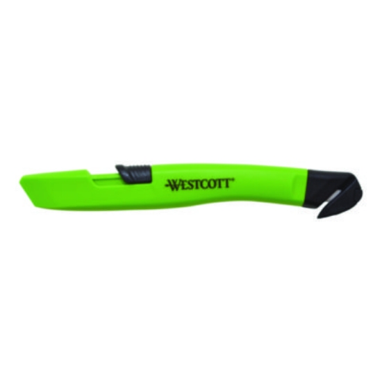 Picture of Safety Ceramic Blade Box Cutter, 0.5" Blade, 5.7" Plastic Handle, Green
