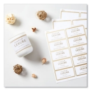 Picture of LABEL,2X4,100/PK,GLD,WH