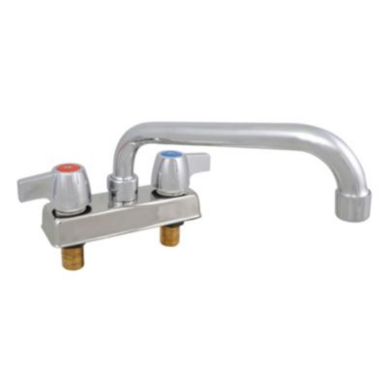 Picture of WorkForce Standard Duty Faucet, 4.55" Height/10" Reach, Chrome-Plated Brass, Ships in 4-6 Business Days