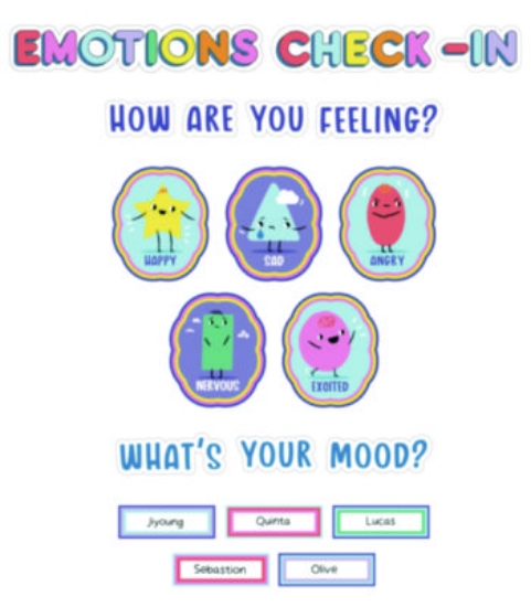 Picture of BOARD,EMOTIONS CHECK-IN