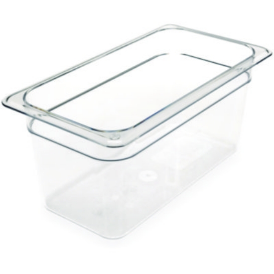 Picture of StorPlus Polycarbonate Food Pan, 5.7 qt, 6.88 x 12.75 x 6, Clear, Plastic
