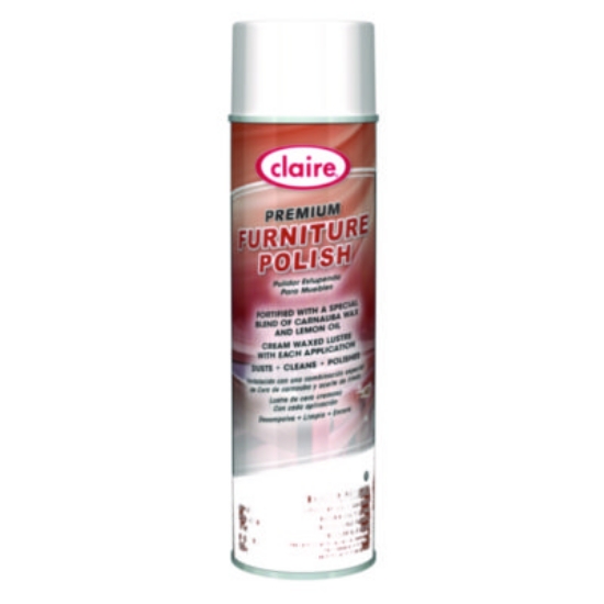 Picture of Premium Furniture Polish, Lemon Scent, 17 oz Aerosol Spray, 12/Carton