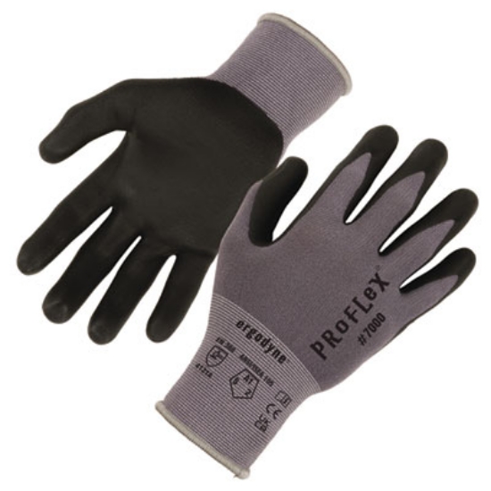 Picture of ProFlex 7000 Nitrile-Coated Gloves Microfoam Palm, Gray, X-Small, 12 Pairs/Pack, Ships in 1-3 Business Days