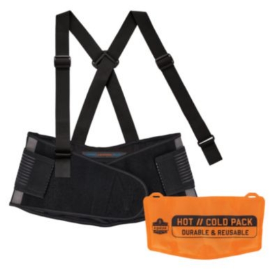 Picture of Proflex 1675 Back Support Brace with Cooling/Warming Pack, 3X-Large, 46" to 52" Waist, Black, Ships in 1-3 Business Days