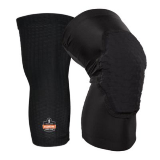 Picture of Proflex 525 Lightweight Padded Knee Sleeves, Slip-On, Small/Medium, Black, Pair, Ships in 1-3 Business Days