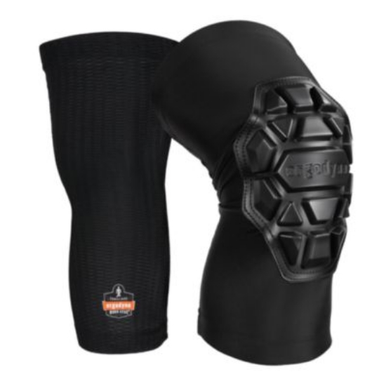 Picture of ProFlex 550 Padded Knee Sleeves with 3-Layer Foam Cap, Slip-On, X-Large+, Black, Pair, Ships in 1-3 Business Days