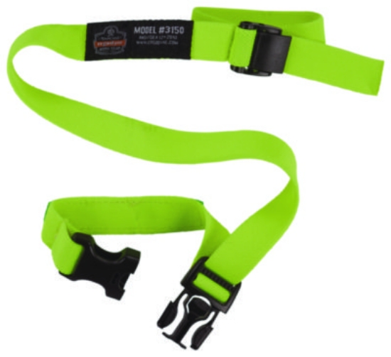 Picture of Squids 3150 Elastic Lanyard with Buckle, 2 lb Max Working Capacity, 18"-48" Long, Lime, 10/Pack, Ships in 1-3 Business Days