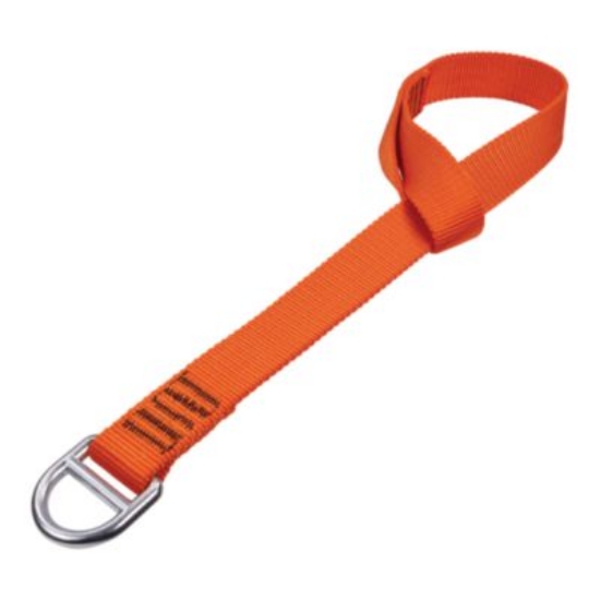 Picture of Squids 3177 Anchor Choke Strap for Tool Tethering, 60 lb Max Safe Working Capacity, 28" Long, Orange, Ships in 1-3 Bus Days