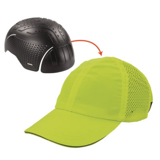 Picture of Skullerz 8947 Lightweight Baseball Hat and Bump Cap Insert, X-Small/Small, Lime, Ships in 1-3 Business Days
