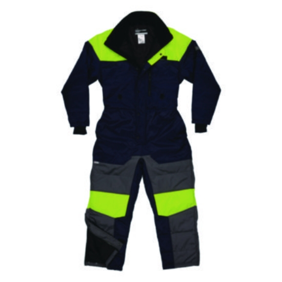 Picture of N-Ferno 6475 Insulated Freezer Coverall, Medium, Navy, Ships in 1-3 Business Days