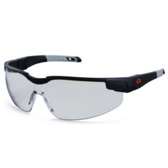 Picture of Skullerz DELLENGER Safety Glasses, Adjustable Temples, Black Frame, Indoor/Outdoor Polycarbonate Lens, Ships in 1-3 Bus Days