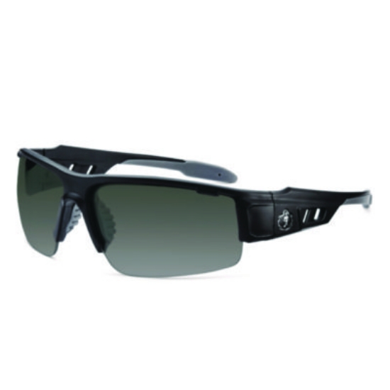 Picture of Skullerz DAGR Anti-Scratch and Enhanced Anti-Fog Safety Glasses, Black Frame, Smoke Polycarbonate Lens, Ships in 1-3 Bus Days