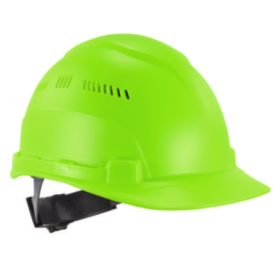 Picture of Skullerz 8966 Class C Lightweight Cap-Style Hard Hat, Adjustable Venting, 6-pt Rachet Suspension, Lime, Ships in 1-3 Bus Days