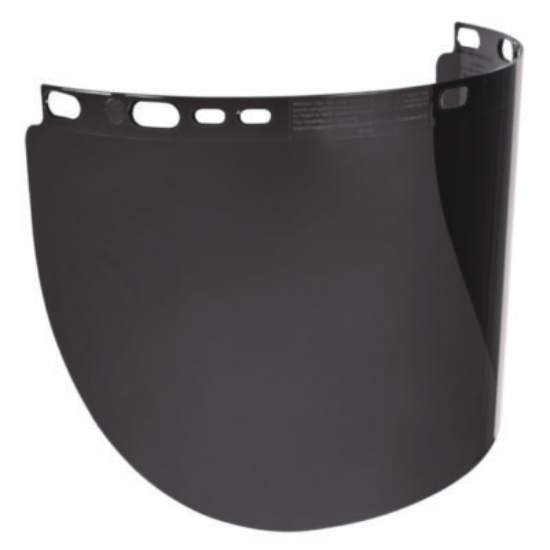 Picture of Skullerz 8998 Anti-Scratch/Anti-Fog Face Shield Replacement for Full Brim Hard Hat, Smoke Lens, Ships in 1-3 Business Days