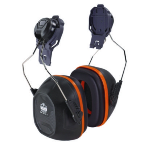 Picture of Skullerz 8880 NRR 26dB Hard Hat Mounted Earmuffs, Cap-Style, Gray, Ships in 1-3 Business Days