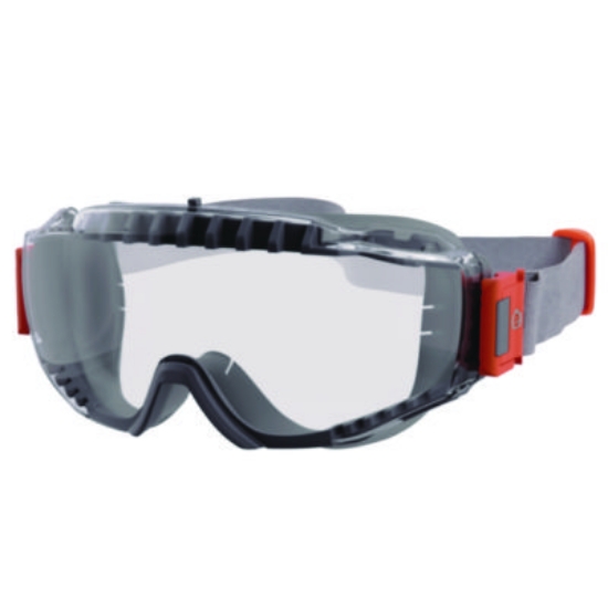 Picture of Skullerz MODI OTG Anti-Scratch and Enhanced Anti-Fog Safety Goggles with Neoprene Strap, Clear Lens, Ships in 1-3 Bus Days