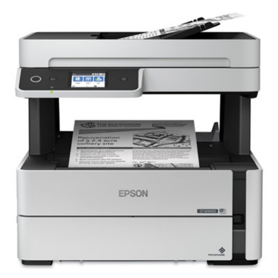 Picture of Workforce St-M3000 Monochrome Mfp Supertank Printer, Copy/fax/print/scan