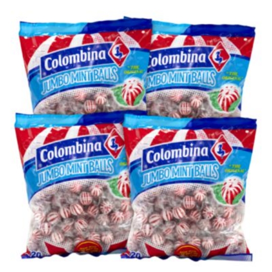 Picture of Jumbo Peppermint Balls, 0.32 oz Individually Wrapped, 120/Bag, 4 Bags/Carton, Ships in 1-3 Business Days