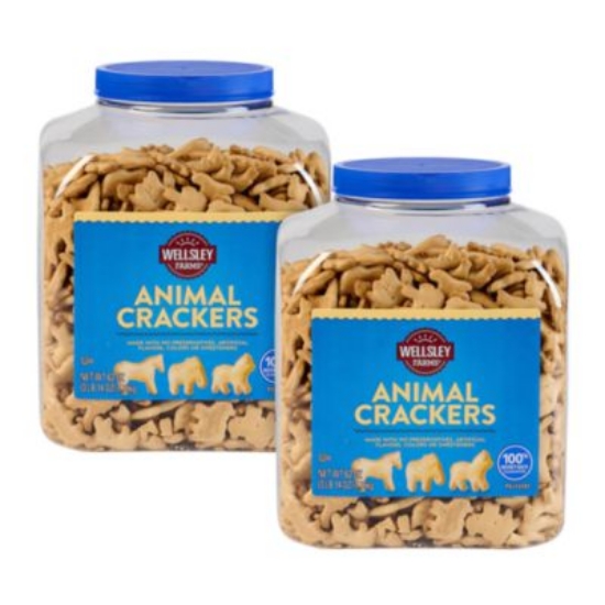 Picture of Animal Crackers, 62 oz Tub, 2/Carton, Ships in 1-3 Business Days