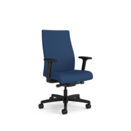 Picture of Ignition 2.0 Upholstered Mid-Back Task Chair, Up to 300 lbs, 17 to 21.5 Seat Height, Elysian Seat and Back, Black Base