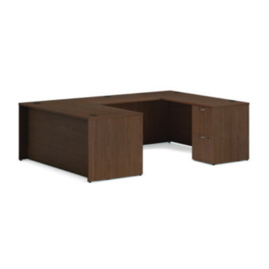 Picture of Mod U-Station Bundle, 66" x 96" x 29", Sepia Walnut, Ships in 7-10 Business Days