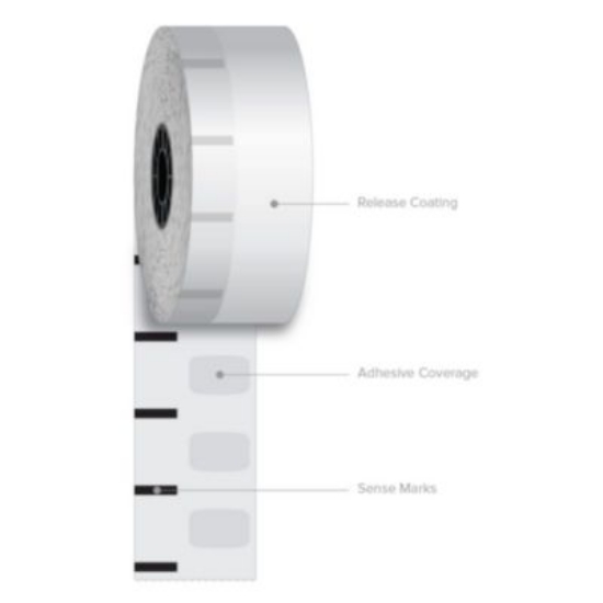 Picture of Sticky Media, 2.28" x 270 ft, White, 12 Rolls/Carton