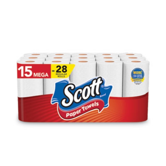 Picture of Choose-A-Sheet Mega Kitchen Roll Paper Towels, 1-Ply, 7.31 x 11, White, 100/Roll, 15 Rolls Carton