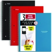 Picture of NOTEBOOK,3SUB WR,3PK,AST