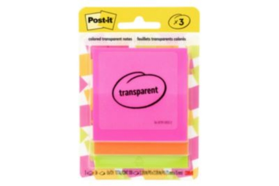 Picture of NOTE,TRNSPRNT,3X3,3PK,AST