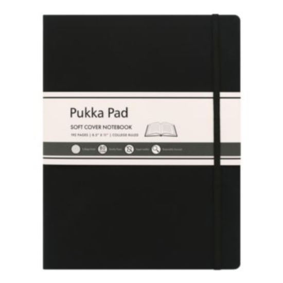Picture of NOTEBOOK,8.5X11,LG,BK
